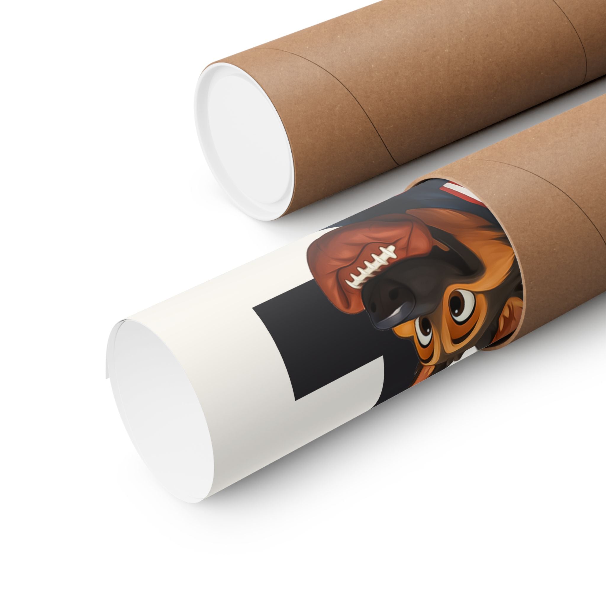 New England Football Playful  Fan Art Matte Vertical Poster